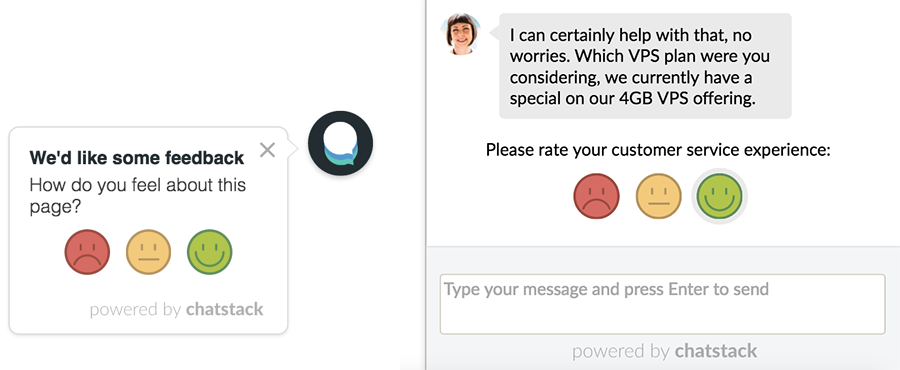 Customer Chat Rating / Feedback