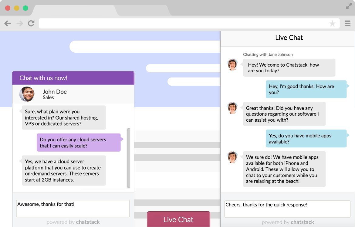 Live Chat Tab or Sidebar Chat Widget